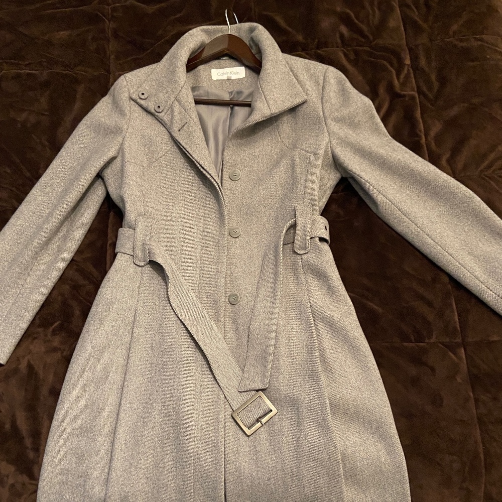 Vintage Calvin Klein Gray dress coat
